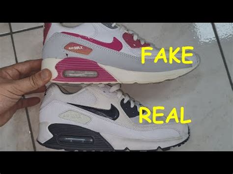 nike air max 90 essential fake vs real|nike air max 90 real logo.